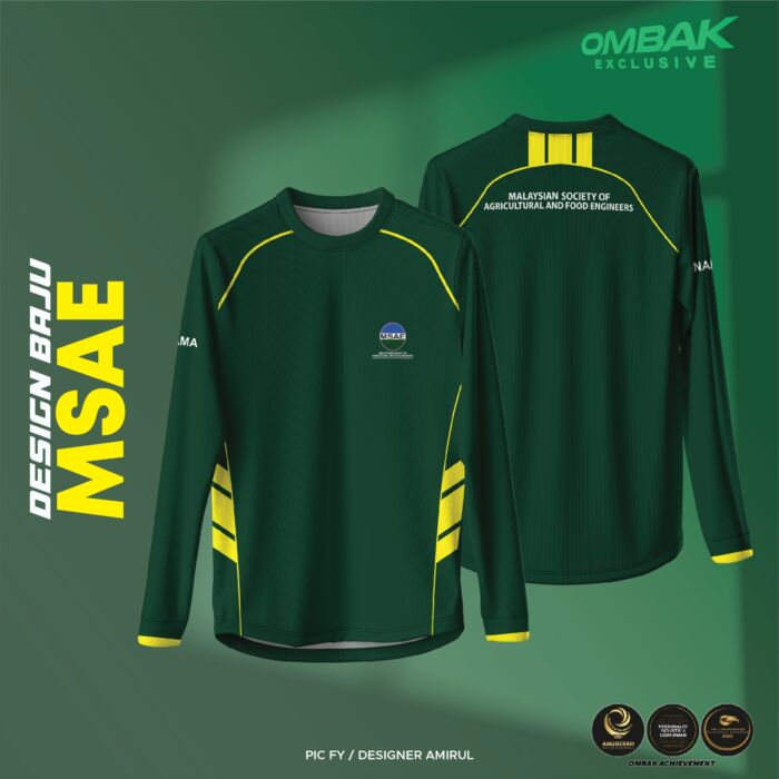 Baju MSAE 1.0 (Roundneck dan Lengan Panjang)-Nama di lengan